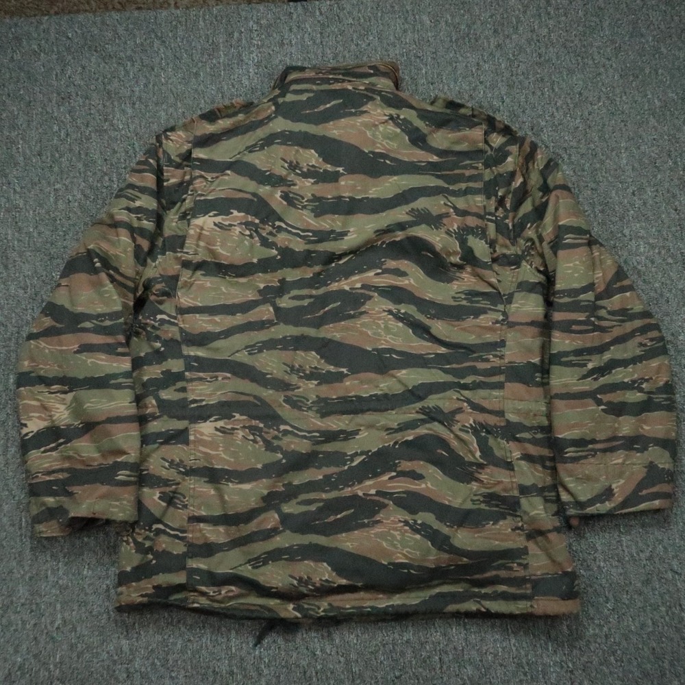 Rothco Jacket Men Large Brown Black Green Tiger Stripe Camo M65 Field Military - Picture 5 of 10
